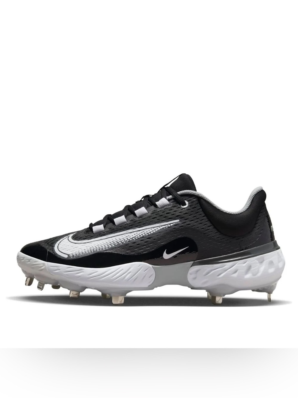 Size 11 Nike Alpha Huarache Elite 4 Low 'Black Dark Smoke Grey' DJ6521-011